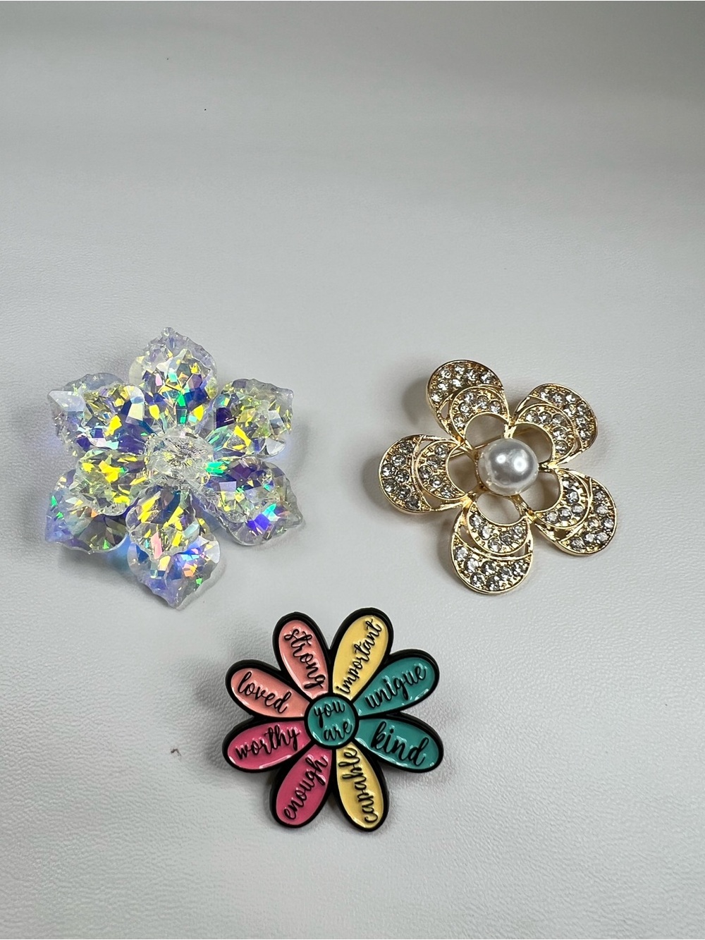 NEW Bundle Lot Floral Brooches crystal enamel rhinestones faux pearl pins